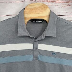 Travis Mathew Golf Polo Shirt Mens‎ Size 2XLStripe Athletic Performance